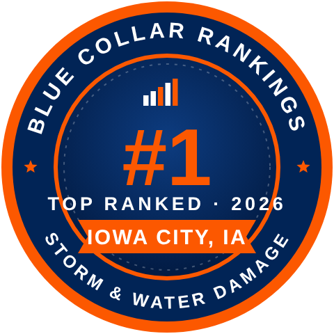 #1 Top Ranked Storm & Water Damage Company in Iowa City, IA, 2026: Michel Cuevas Home Improvement